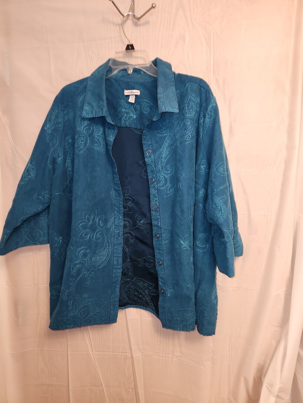 Women’s Paisley Embroidered Shirt